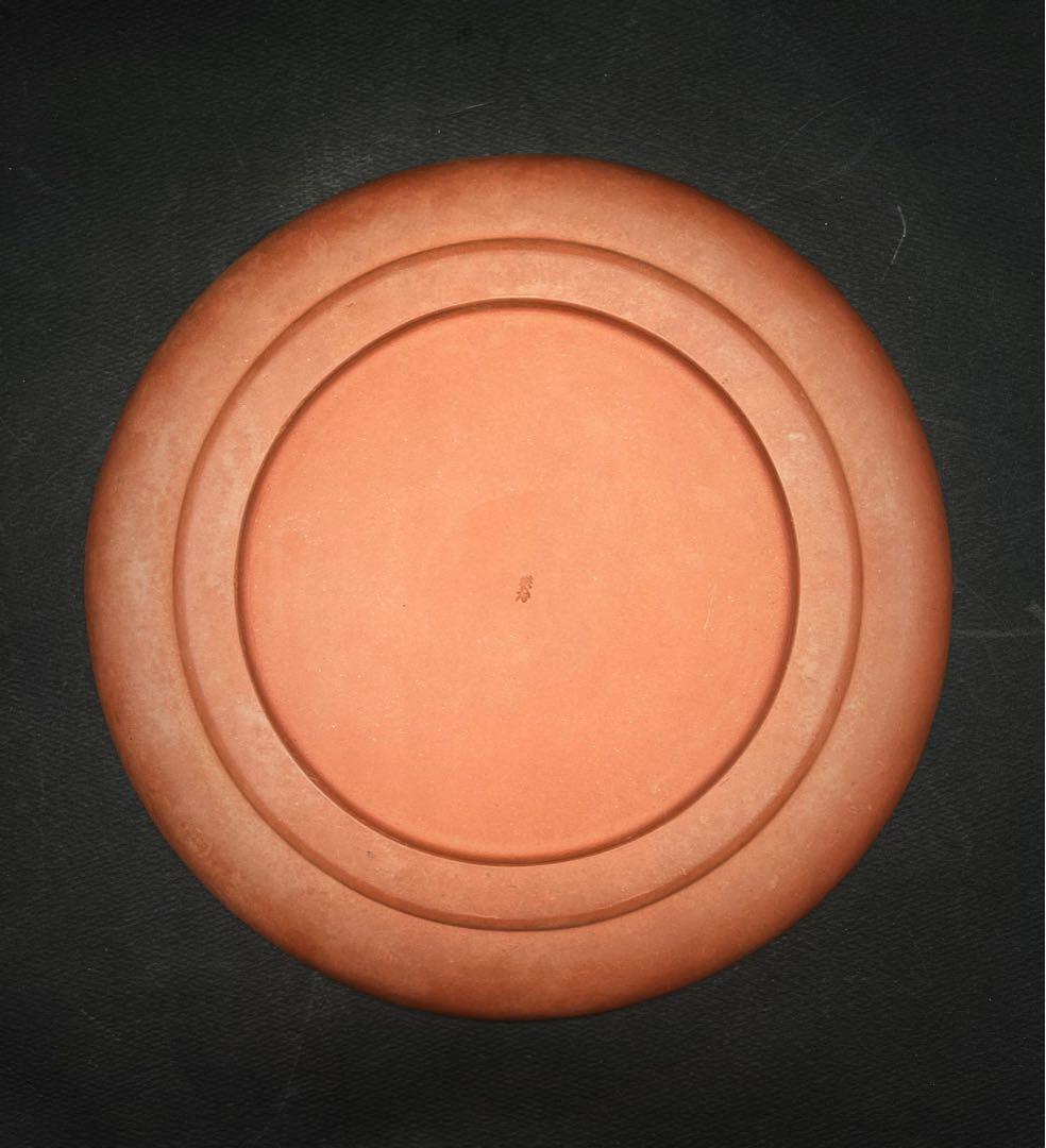 中国美術 中国古玩 中國宜興紫砂 飾り皿　名家洪寿作