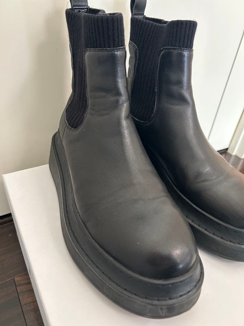 LANVIN en Bleu✳︎ランバンオンブルー✳︎サイドゴアブーツ　ブラック