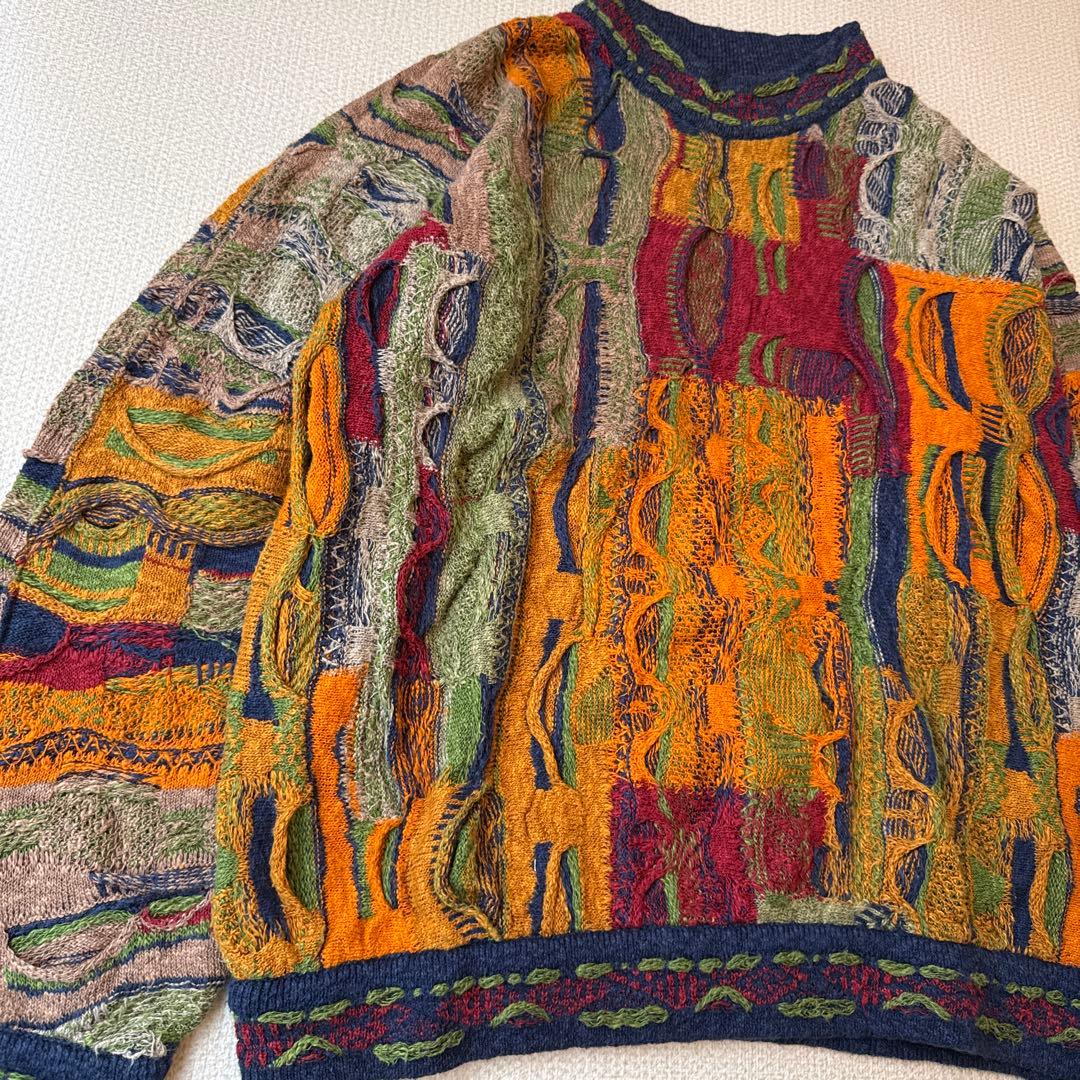 COOGI クージー 3Dニット 総柄 セーター ヴィンテージ
