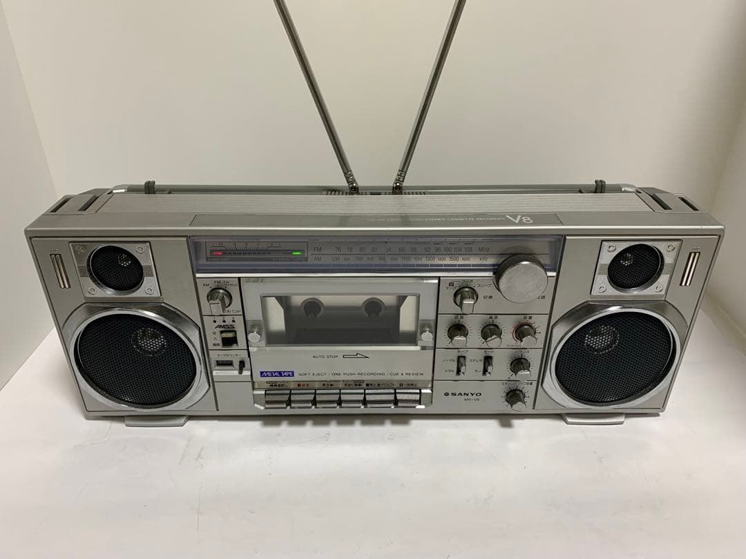 SANYO MR-V8 希少ラジカセ カセットレコーダー昭和レトロ