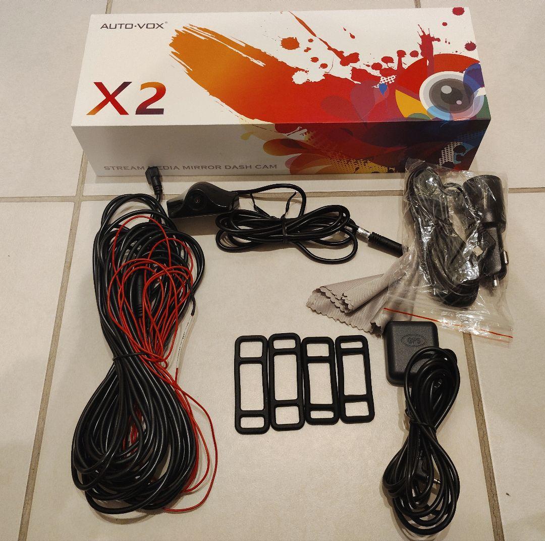 AUTO-VOX X2 9.88インチ ドライブレコーダーデジタルインナーミラー