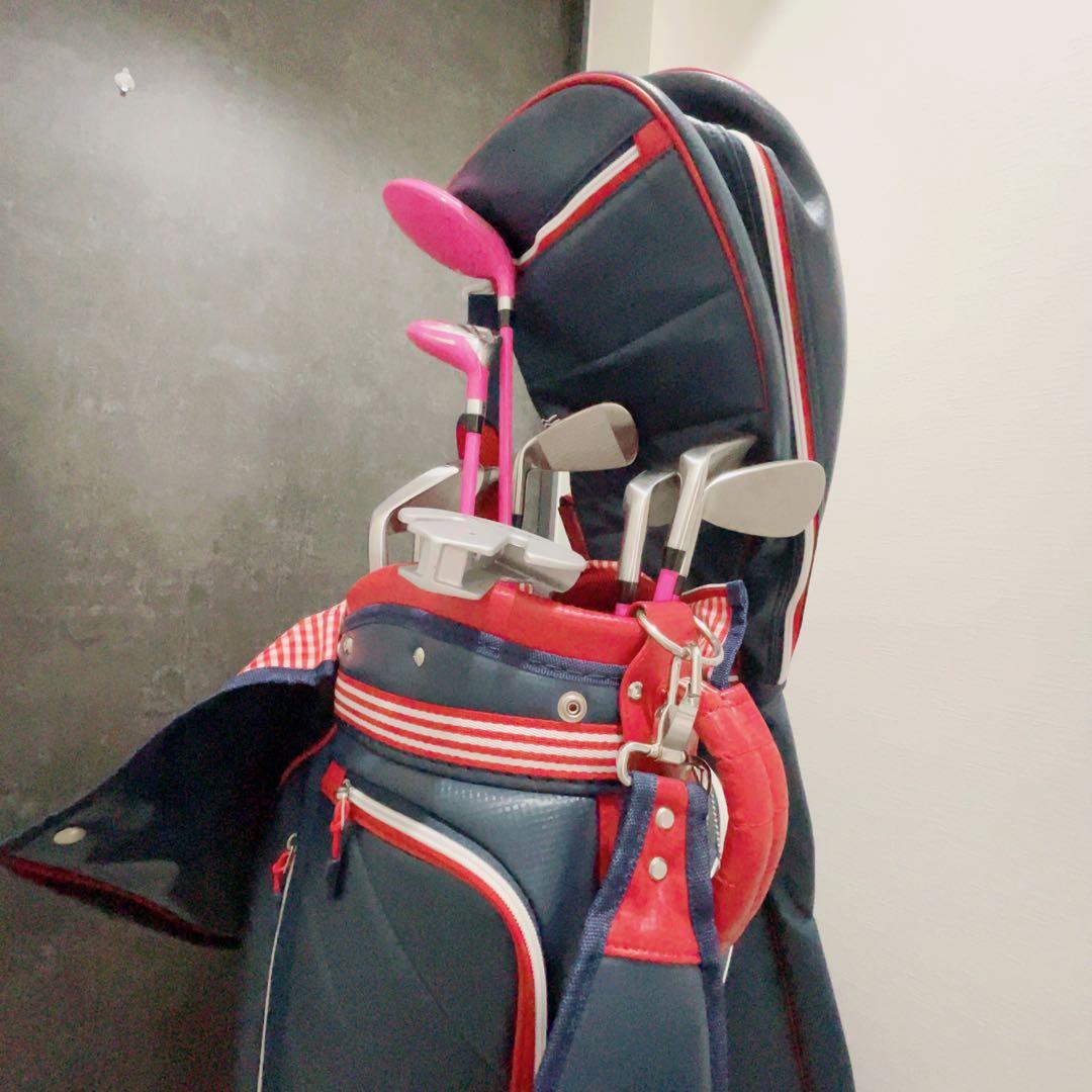 【美品】初心者 ゴルフクラブ・バッグ・ケースセット adidas