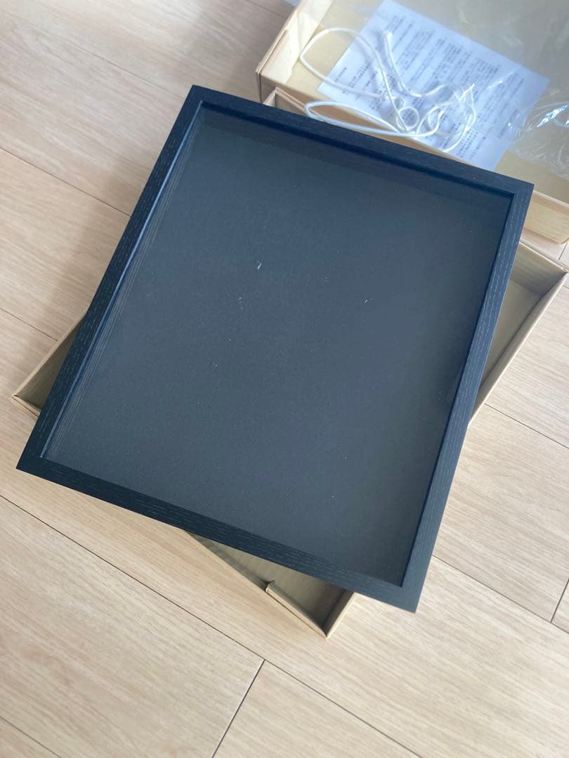 油彩額縁 F3号 [同志舎 細角箱15 黒] 2個セット