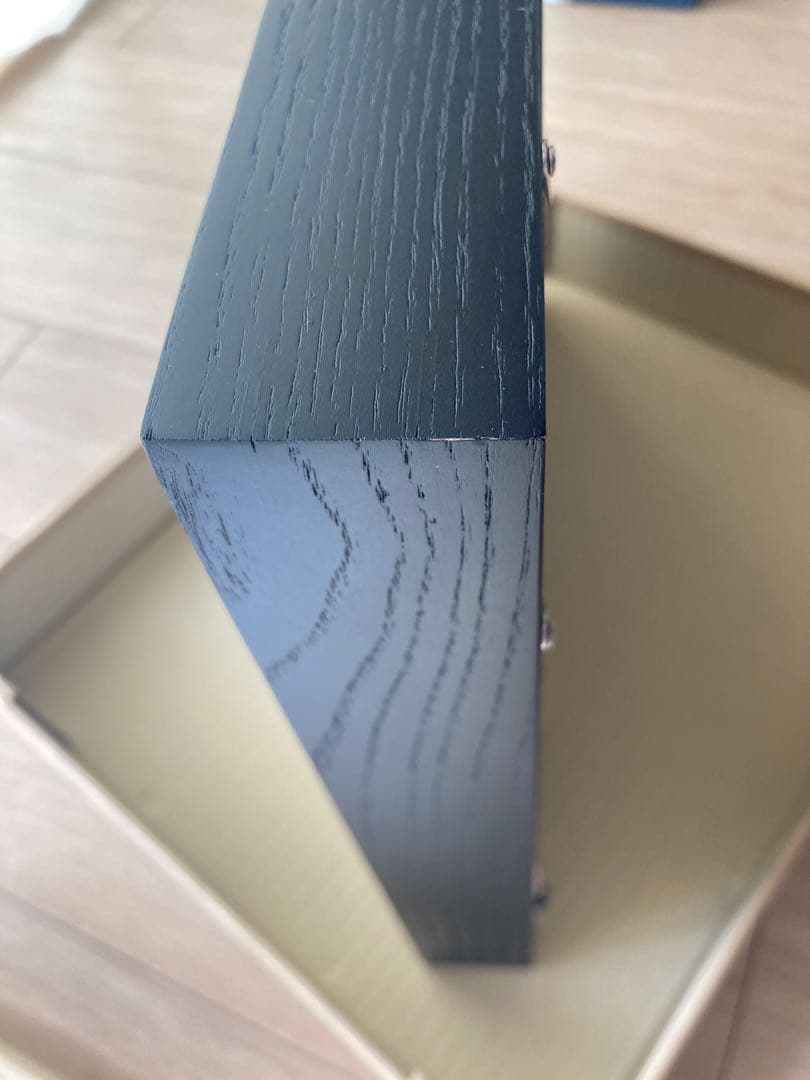 油彩額縁 F3号 [同志舎 細角箱15 黒] 2個セット