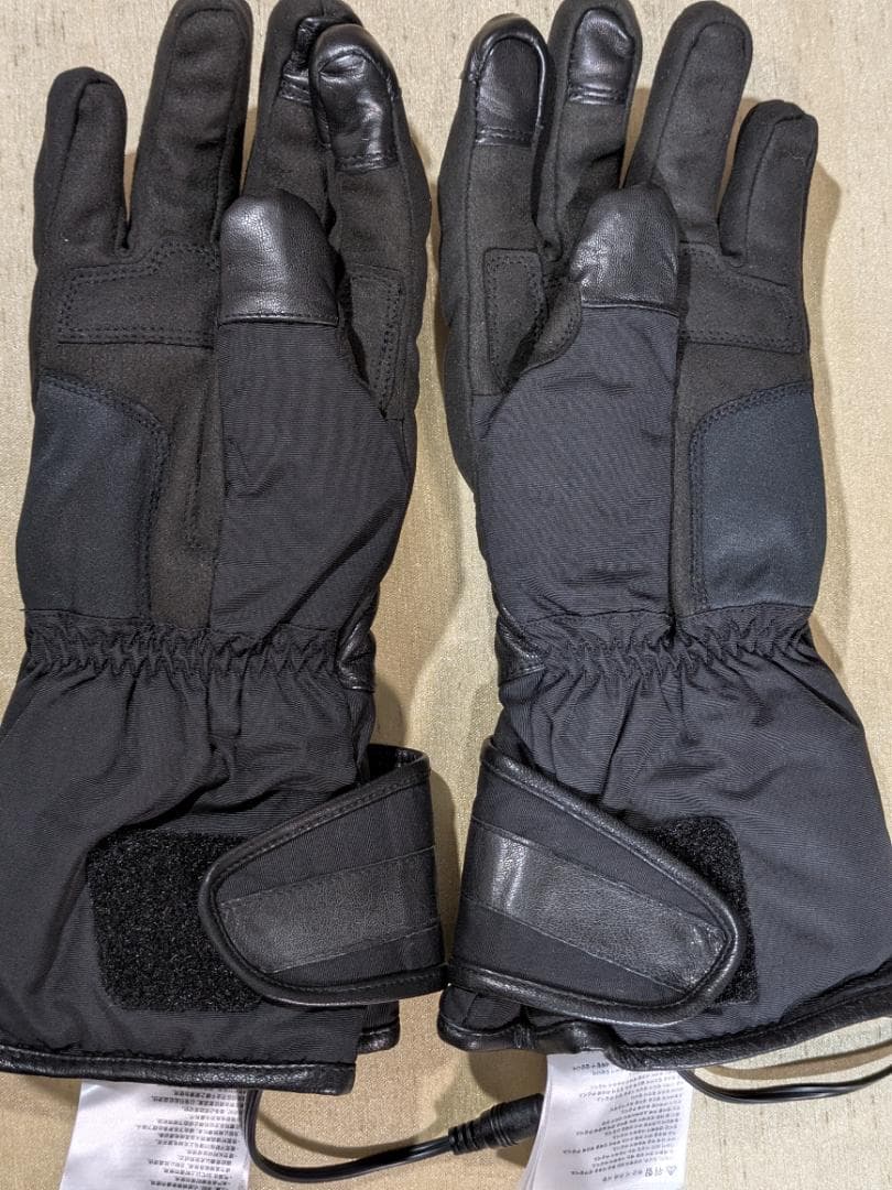 【美品】HeatMaster　ヒートマスター　電熱グローブ　12V（S）カーボン