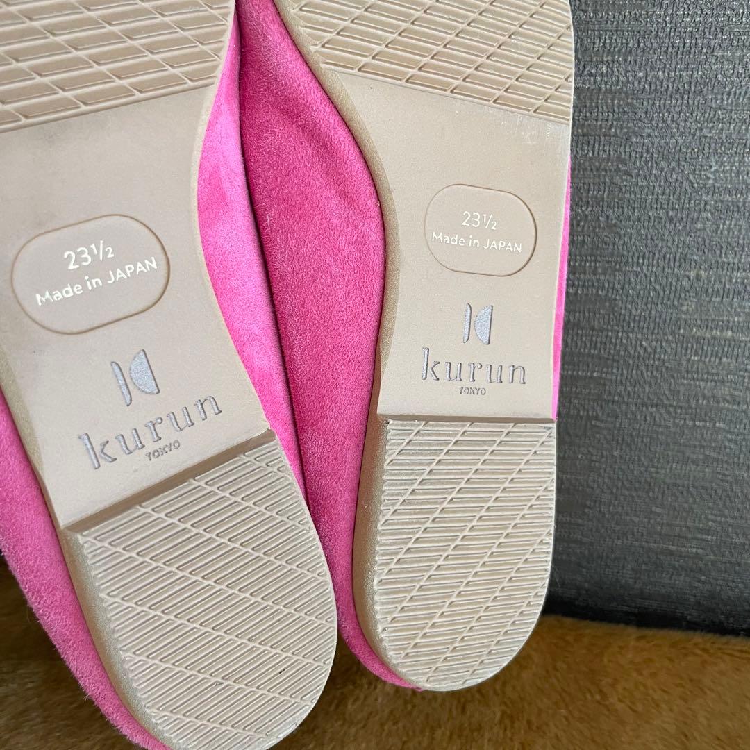 【未使用】Kurun TOKYO ポインテッドトゥ バレエシューズ ピンク