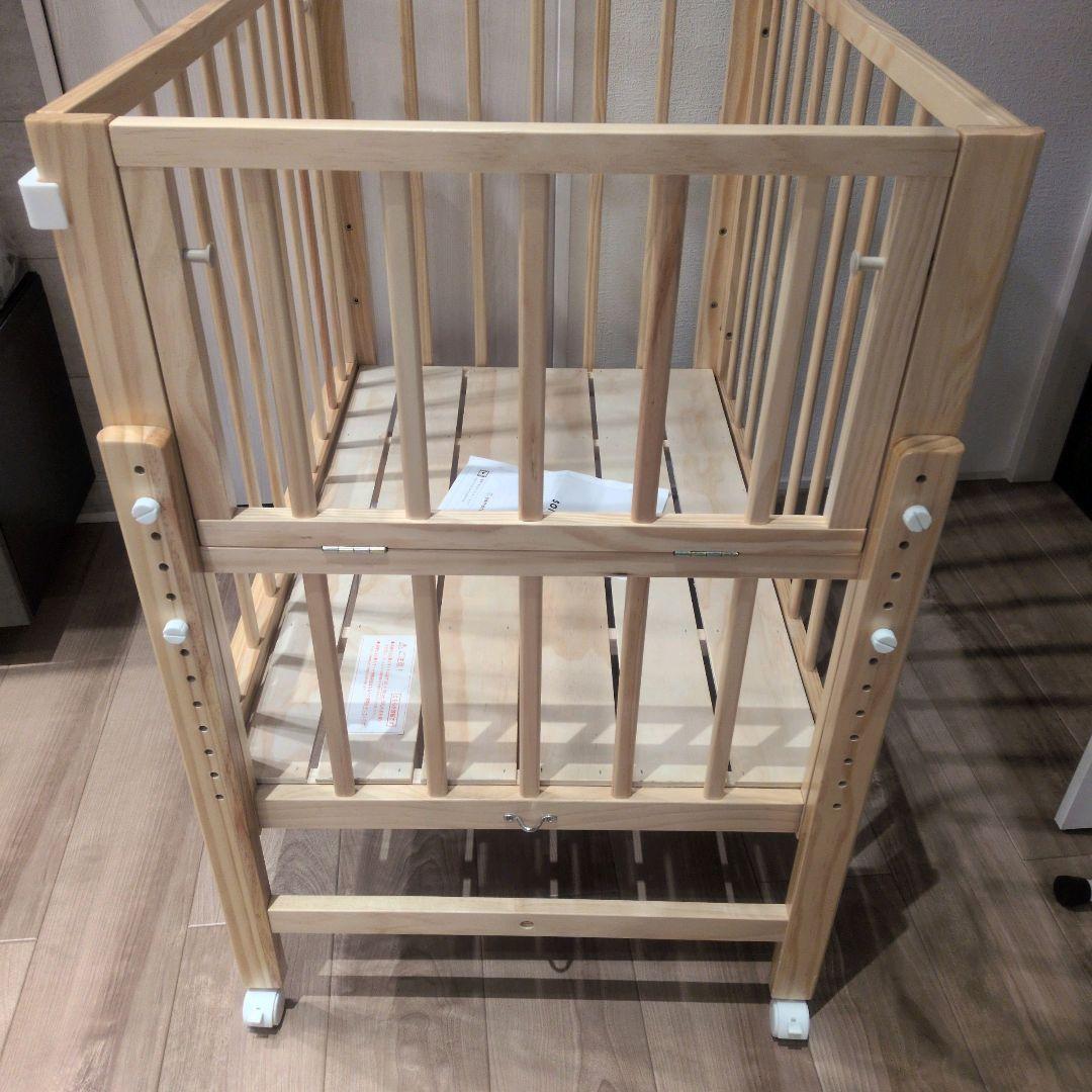 そいねーる ミニ　ベビーベッド　ナチュラル 大和屋 yamatoya