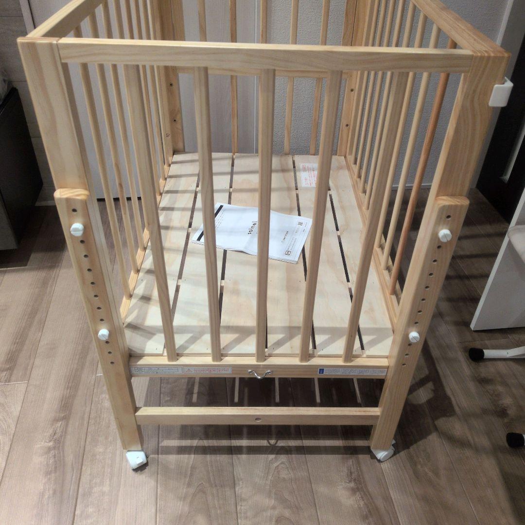 そいねーる ミニ　ベビーベッド　ナチュラル 大和屋 yamatoya