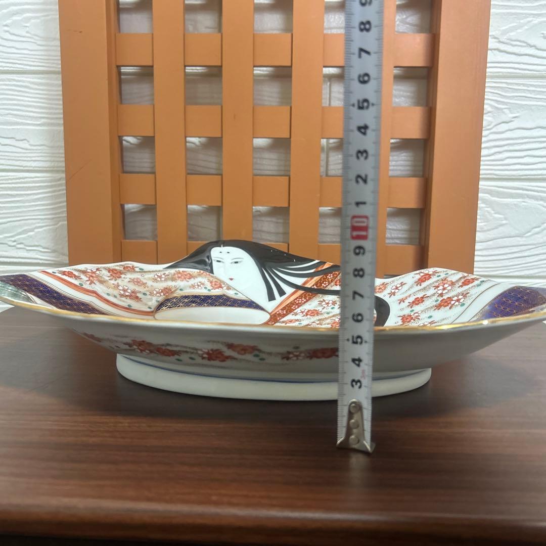 期間限定値下げ！賞美堂　其泉　有田焼　姫型　銘々皿　特大