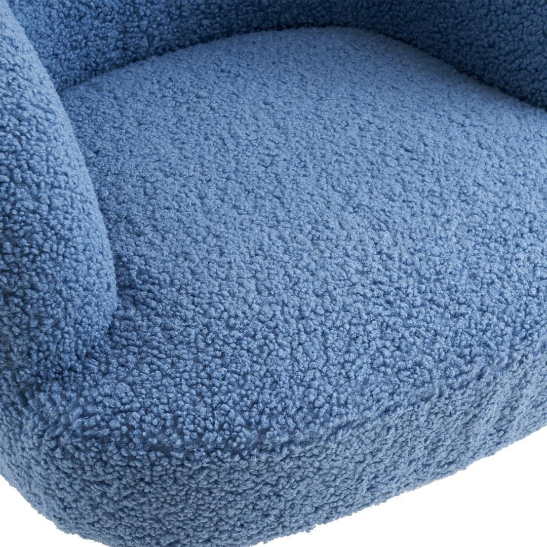 【ネイビー】ソファ チェア 一人掛けソファ リビングチェア ふんわり 柔らかい