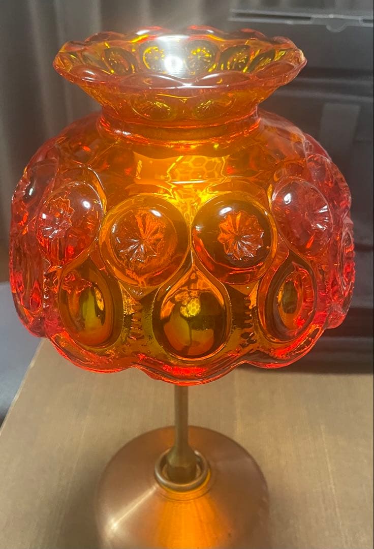 工芸品 Amberina Red amber Lamp Shade