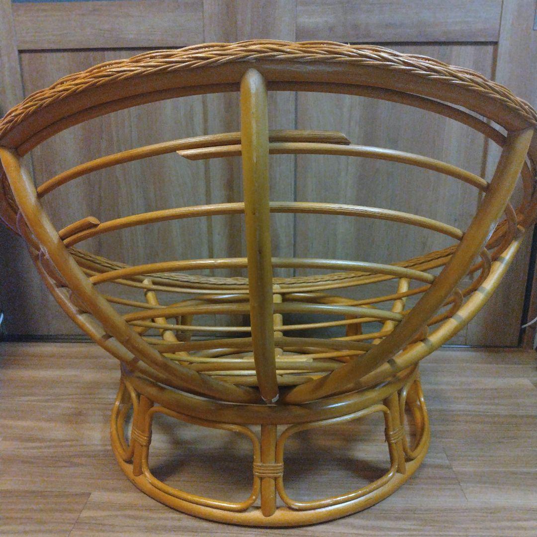 バリ風 ラタン リラックスチェア