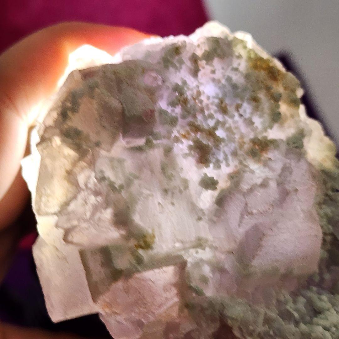 希少シュガーフローライト蛍石 天然石パワーストーン 約10cm