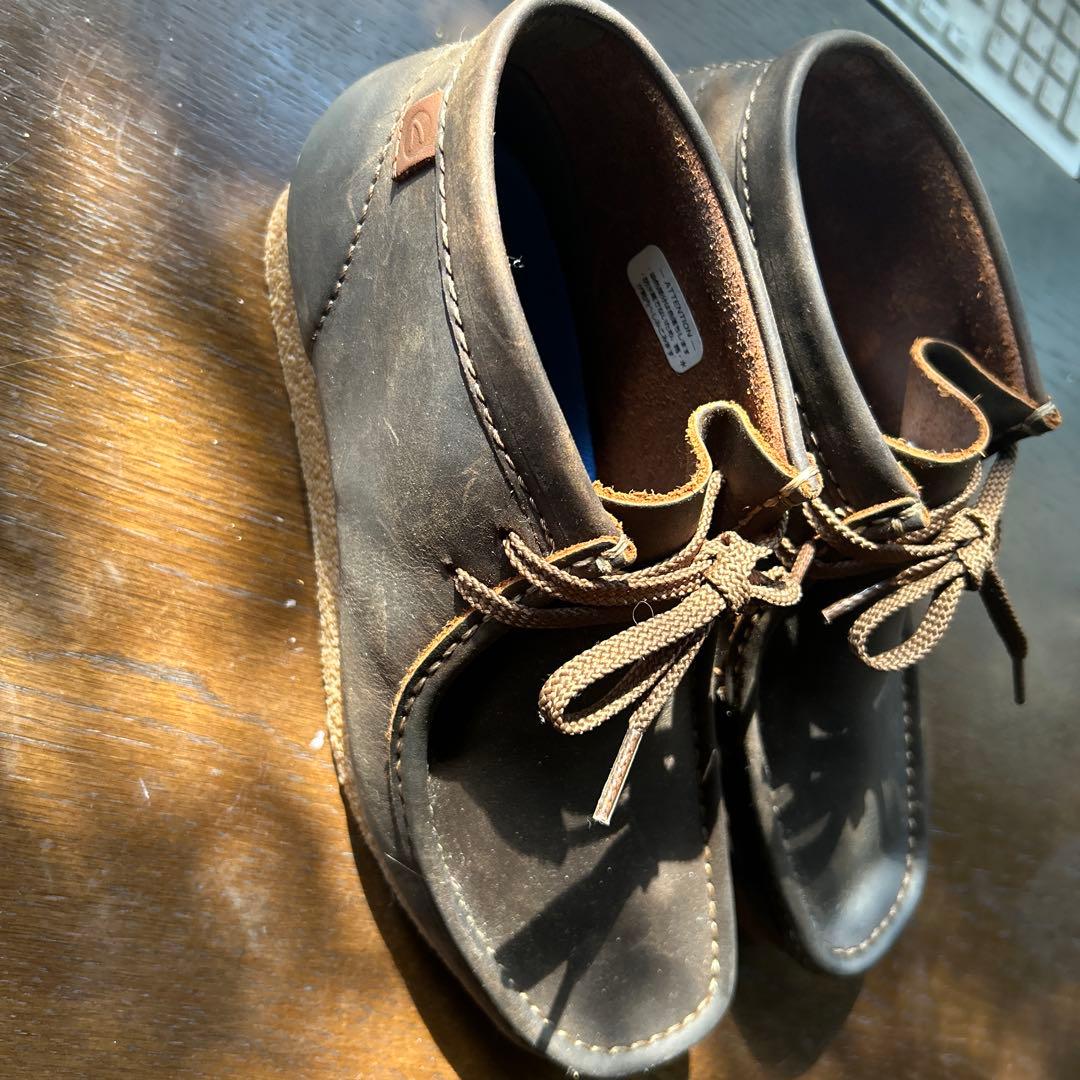 クラークス　ワラビーブーツモカシン　シェーカーズブーツ　24cm