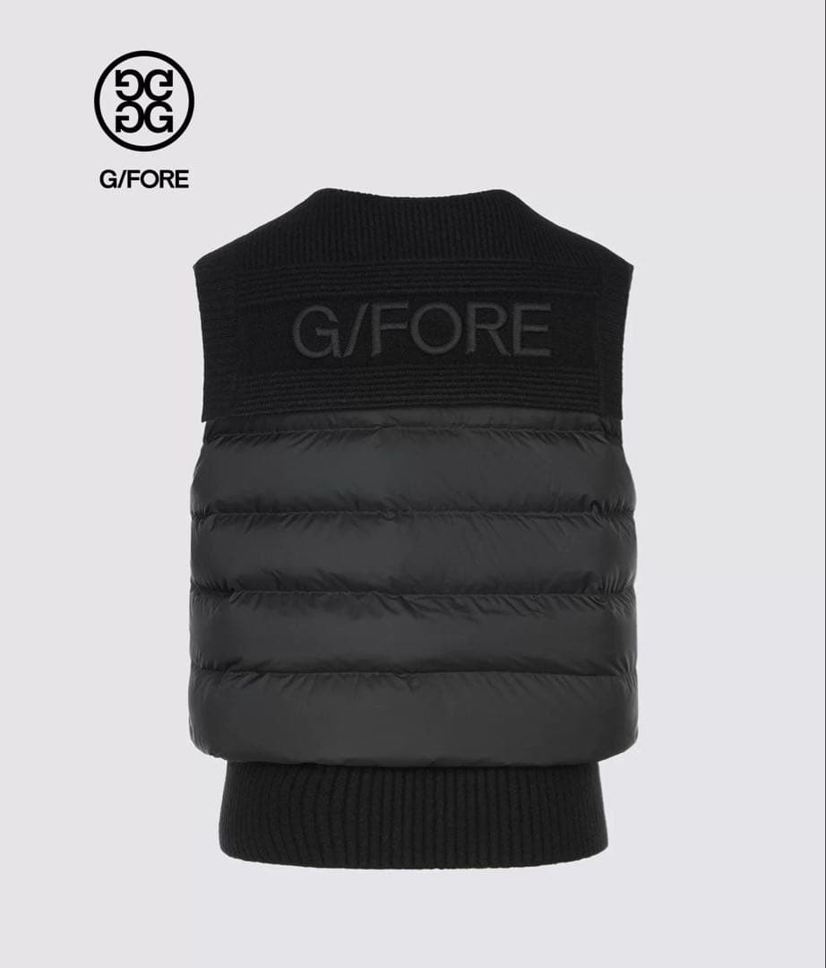 【黒S】G/FORE ジーフォア ゴルフ レディース ダウンベスト