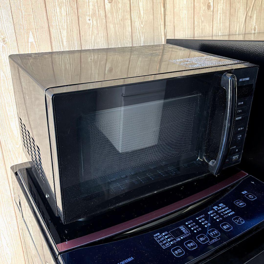 配送設置無料！純正IRISブラック家電3点セット！完動超美品！一人暮らしに！