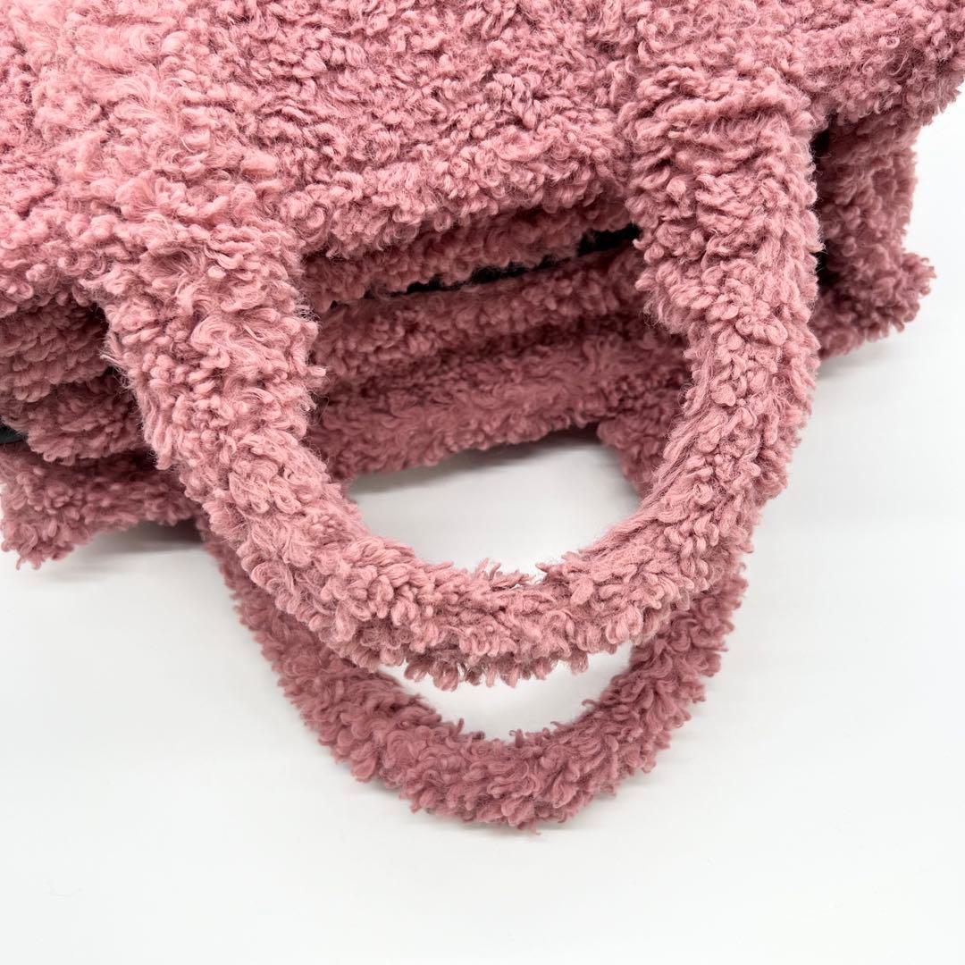 美品✨マークジェイコブス　ザ テディ　ショルダーバッグ　2way　ボア　ピンク