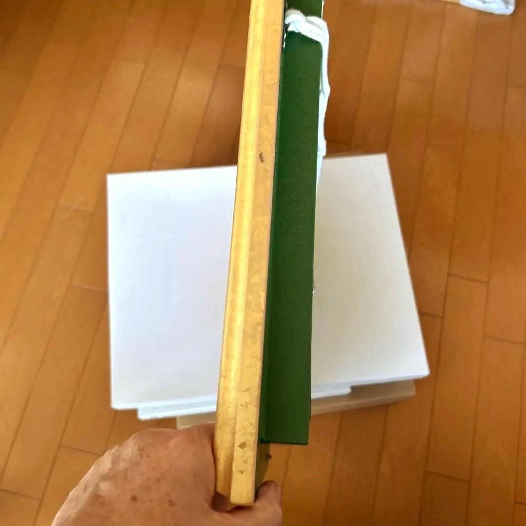 （値下げしました） 花と蝶の女性　油絵　絵画　ピンク