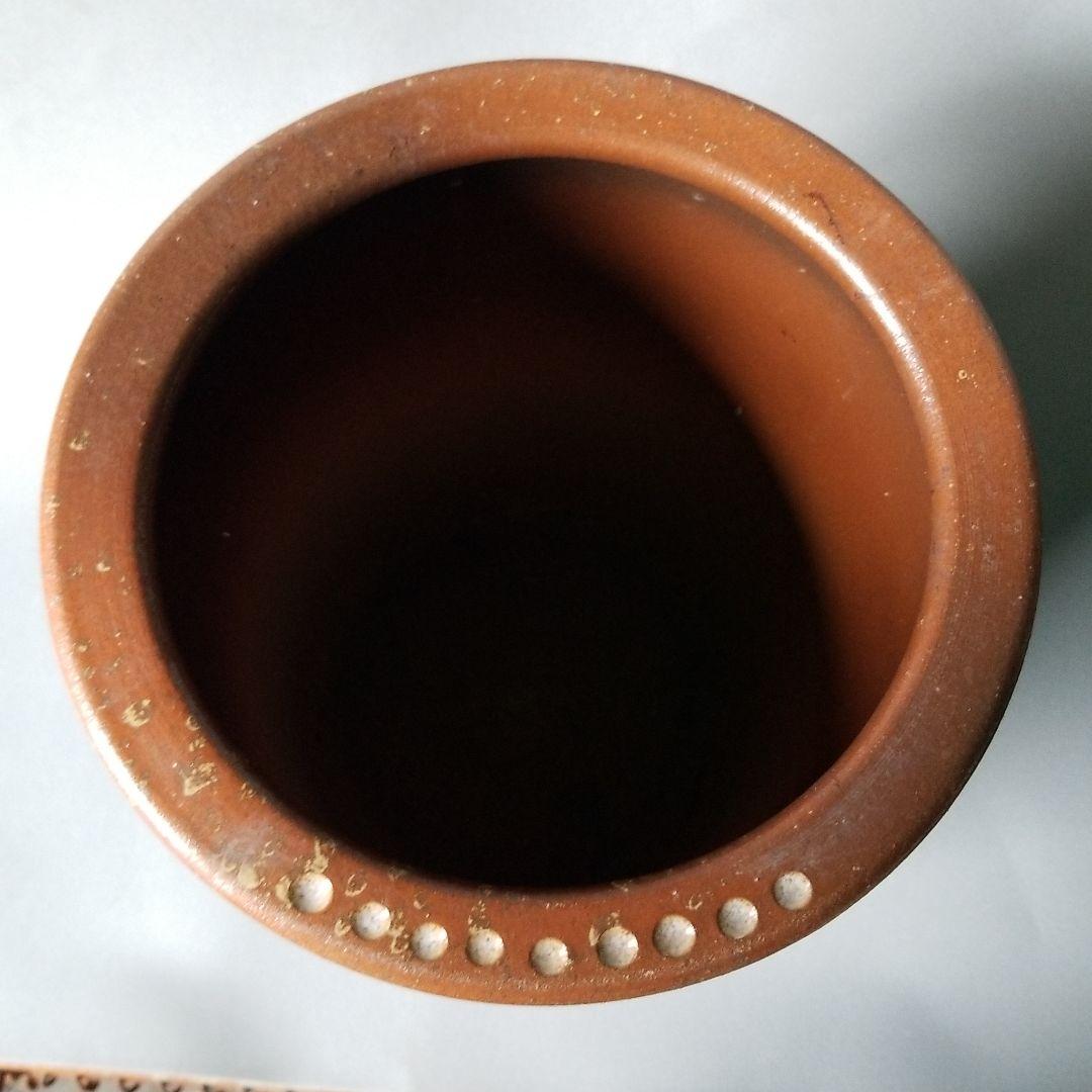 信楽焼傘立て  大容量❗ポイントメッシュ 高さ４８cm