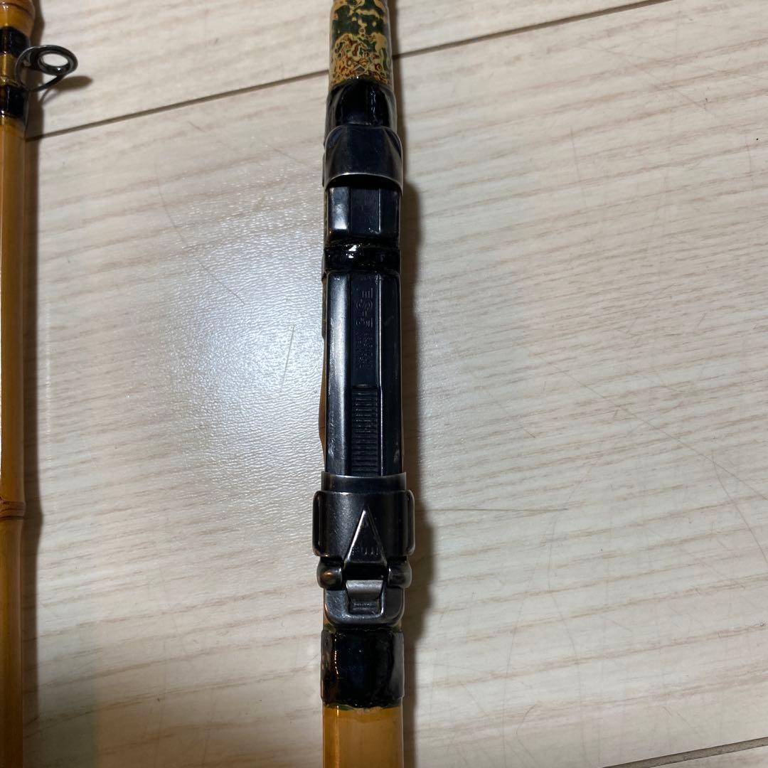 吉治作 穂先まで竹製分割式釣り竿　ハゼ用 替え穂付き　小物釣りの時など
