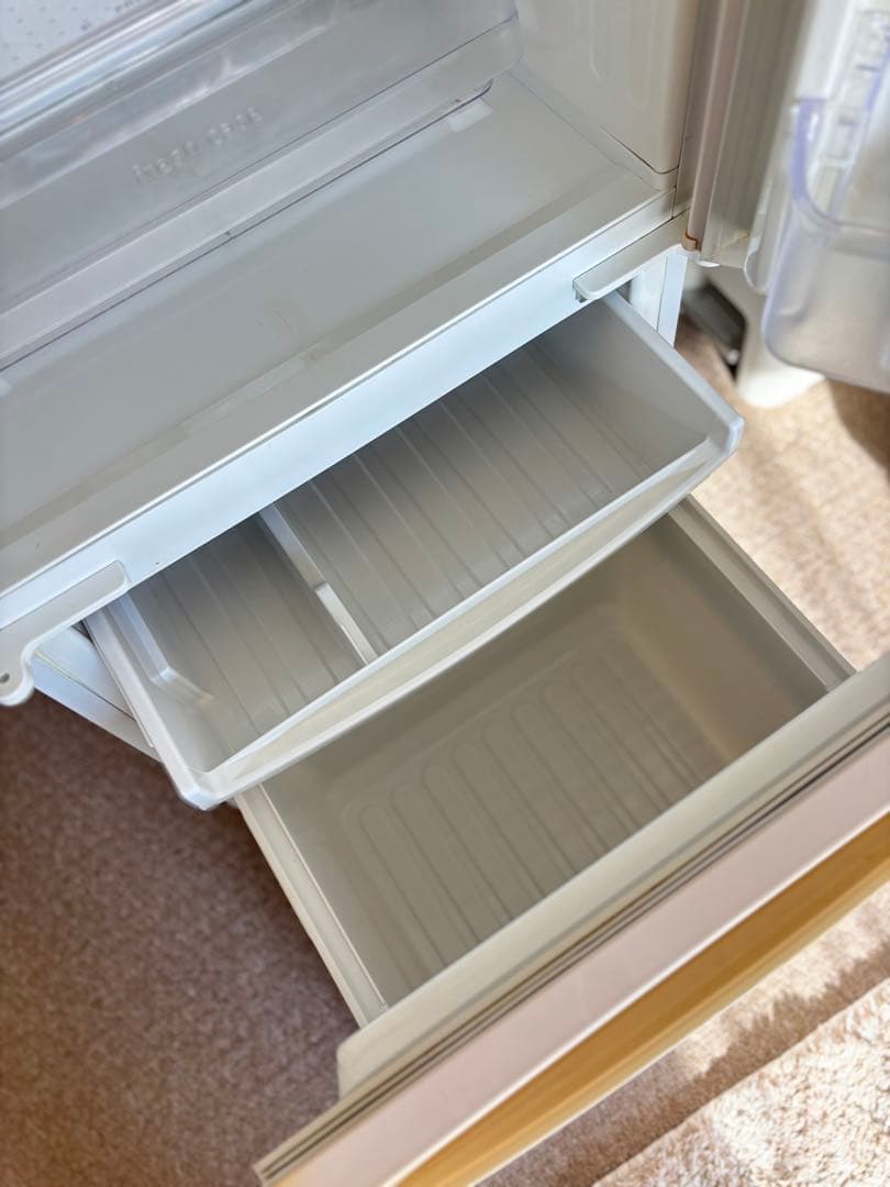 ホワイト 2ドア冷蔵庫