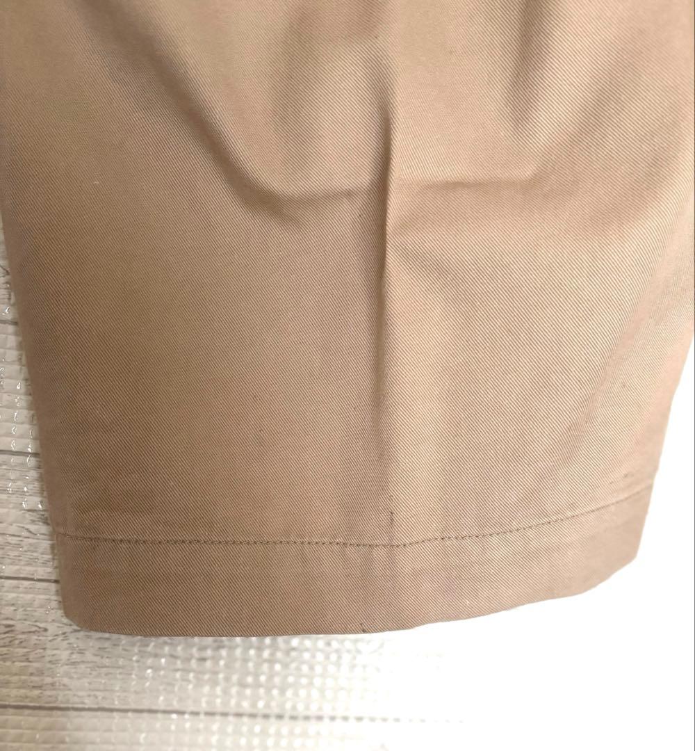 nagonstans ワイド タック パンツ ベージュ ドローストリング S