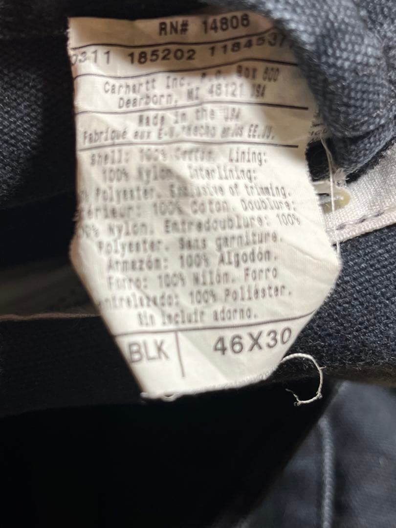 Carhartt オーバーオール　つなぎ　オールインワン3L カーハート　黒