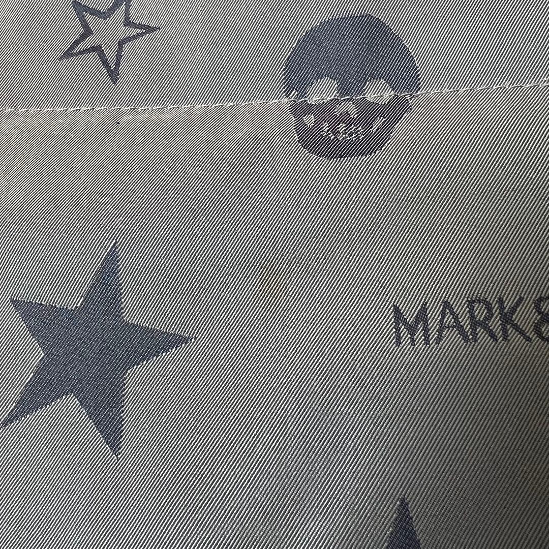 マークアンドロナ レディース ゴルフウェア 中綿 スカート スター柄 グレー S