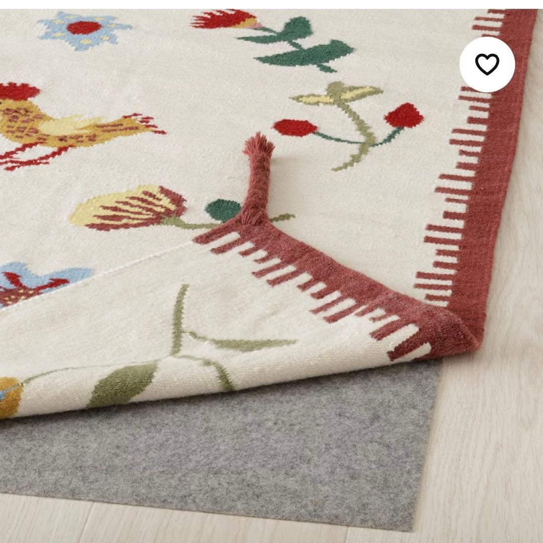 【新品未使用】IKEA ラグNICKGRÄS ニックグレース手織り200✖️300