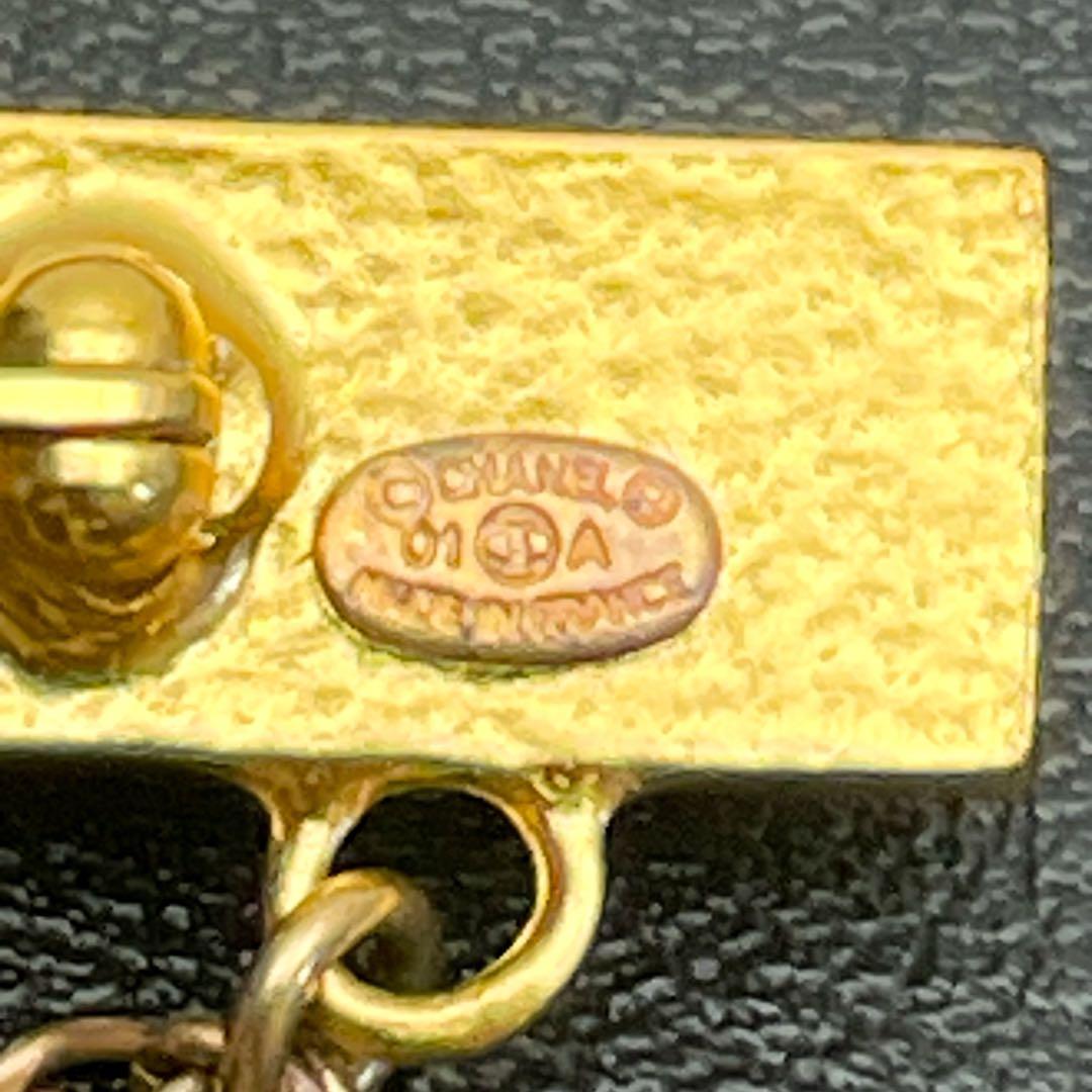 シャネル ココマーク フェイク パール ブローチ ゴールド コサージュ 01A