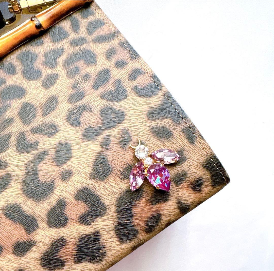 ADMJ フィバナイラ THE BEE レオパード ショルダーバッグ