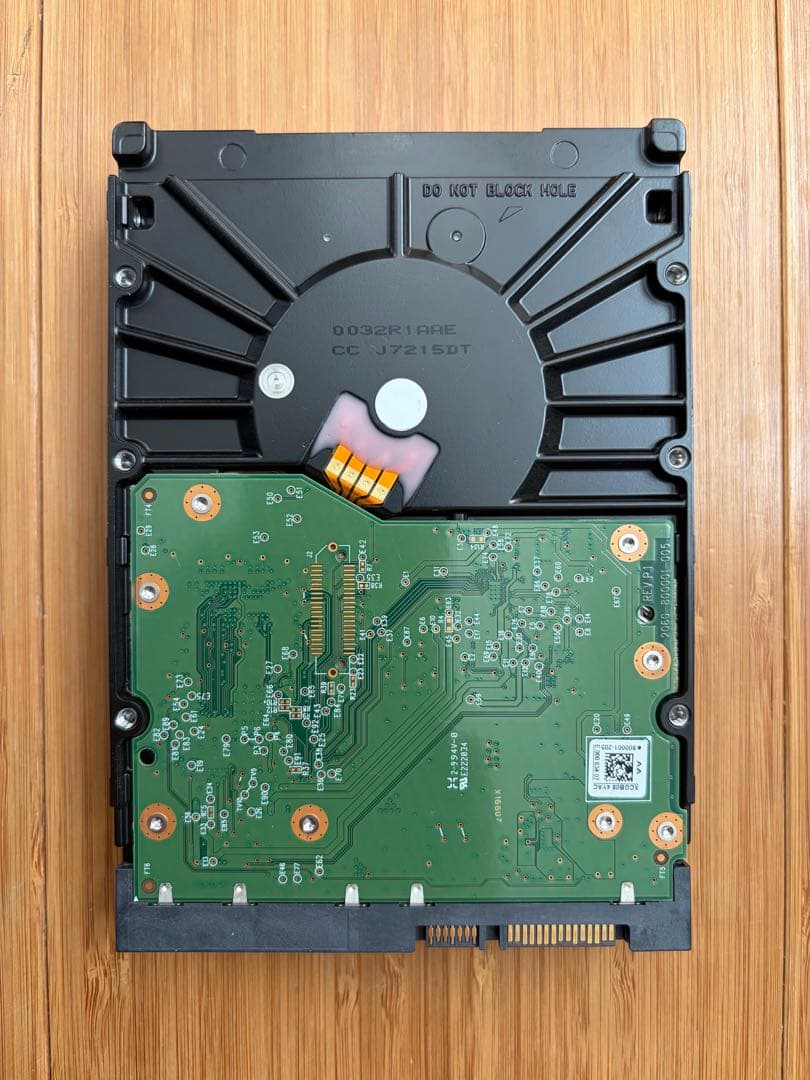 WD Red 6TB 使用時間52834時間 電源投入回数60回