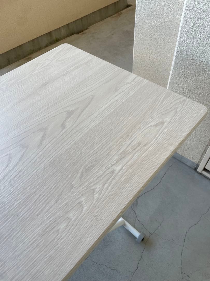 ガス式　昇降テーブル　リビング　ダイニング　ニトリ　ホワイト