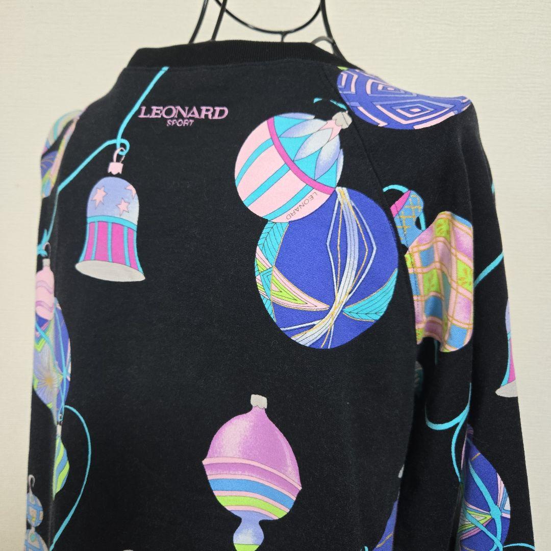 希少 レオナール LEONARD SPORT 長袖 トレーナー 裏起毛 日本製