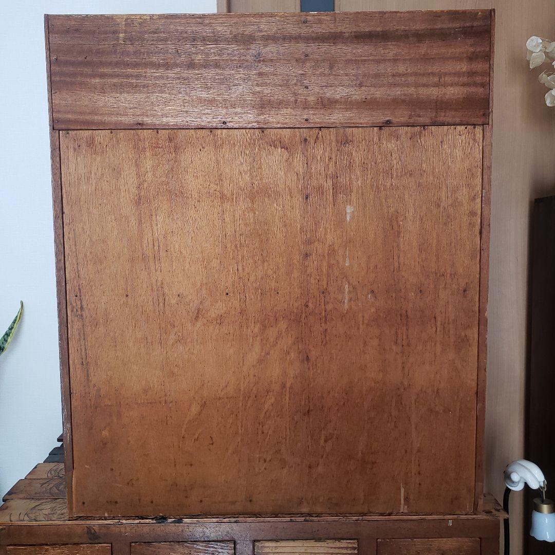 希少　ラワン材　木製オープンシェルフ　古家具　古道具　本棚　ヴィンテージ