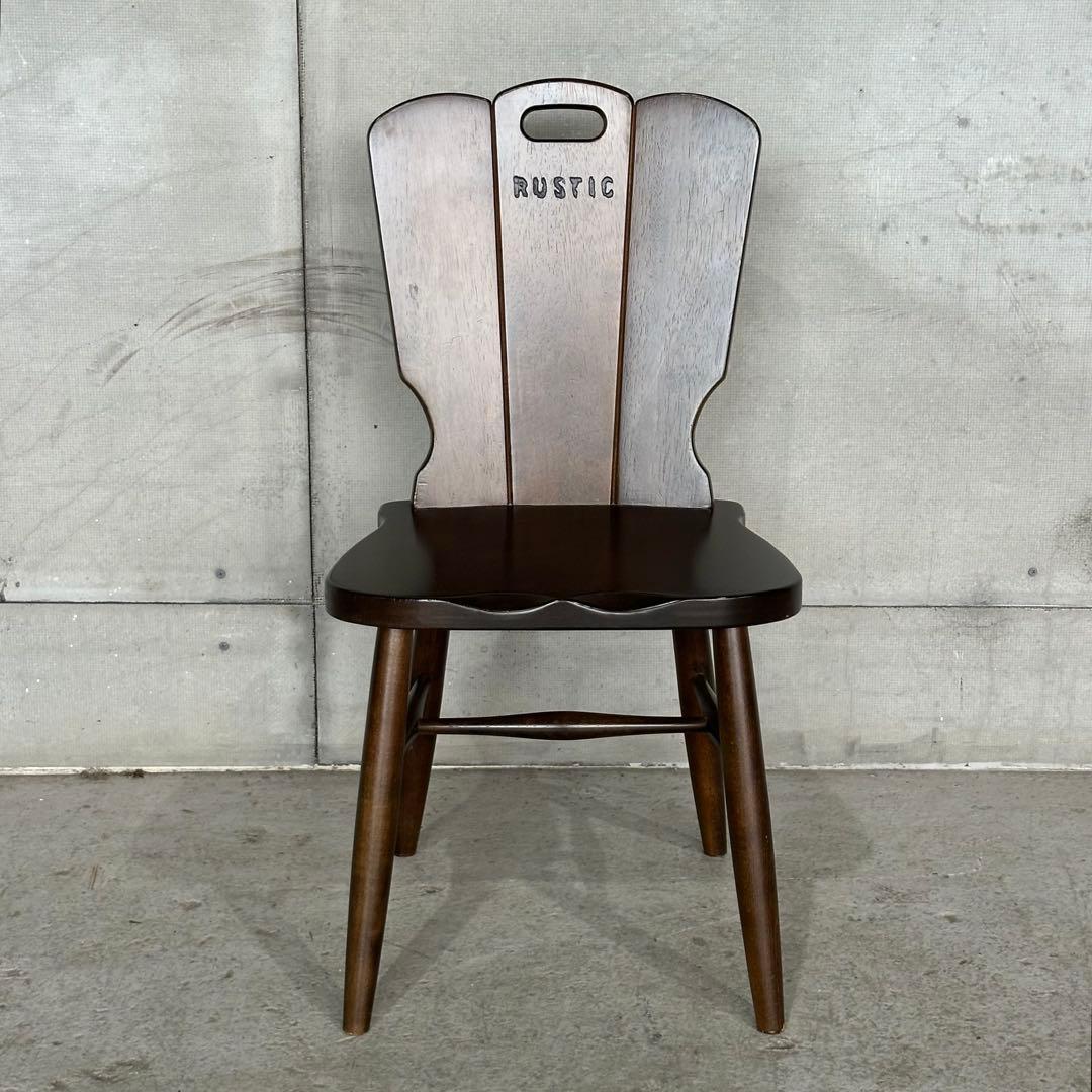 ✦karimoku✦ カリモク RUSTIC チェア／ニング 椅子／昭和レトロ①