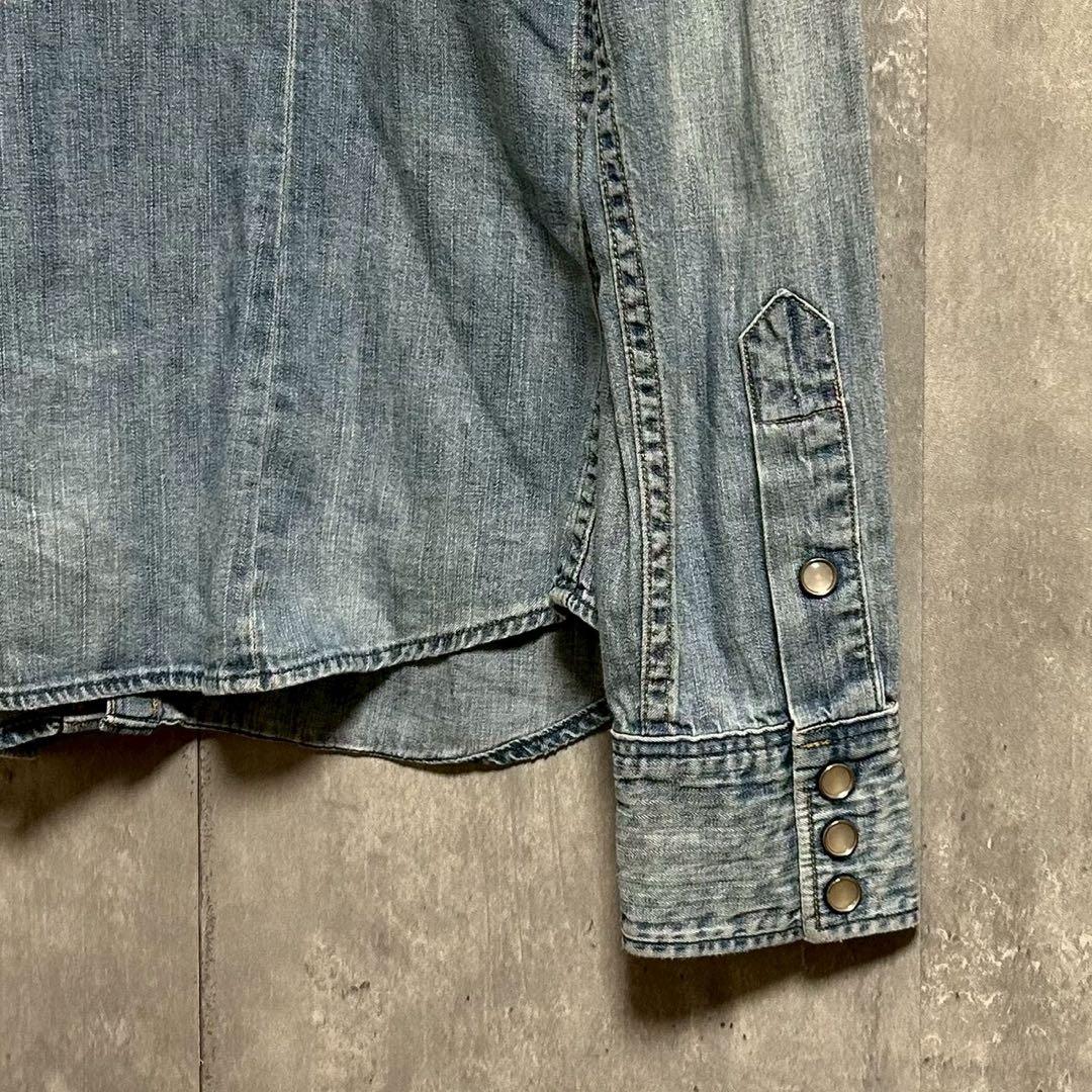 RRL ダブルアールエル ラルフローレン デニムウエスタンシャツ 長袖 トップス