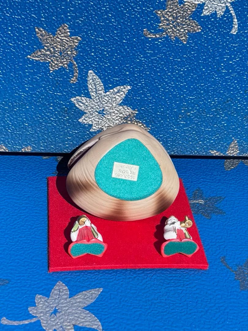 雛祭り 陶器製　雛人形　 セット 貝殻型