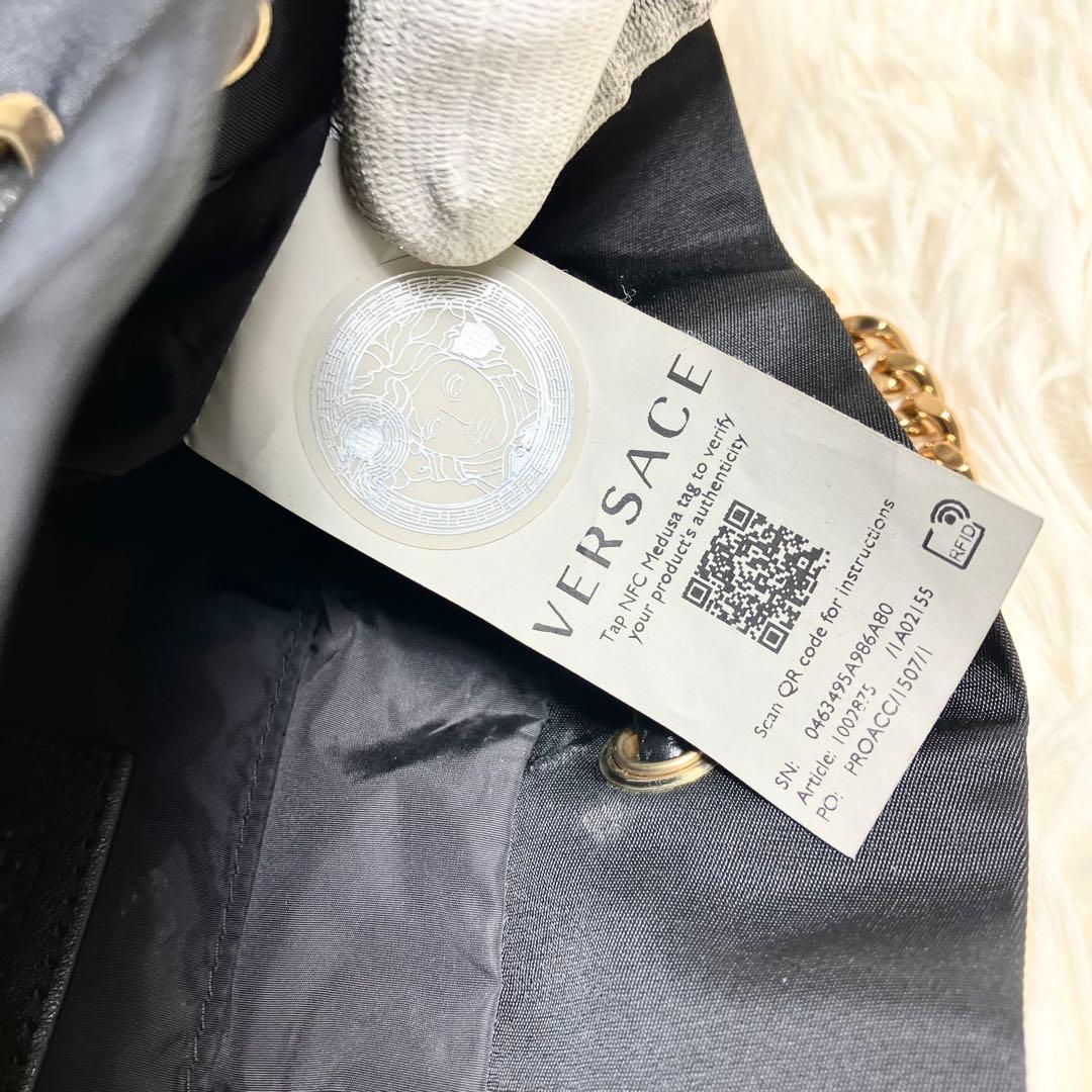 【極美品】 VERSACE ＊巾着 2wayゴールドチェーン メデューサ