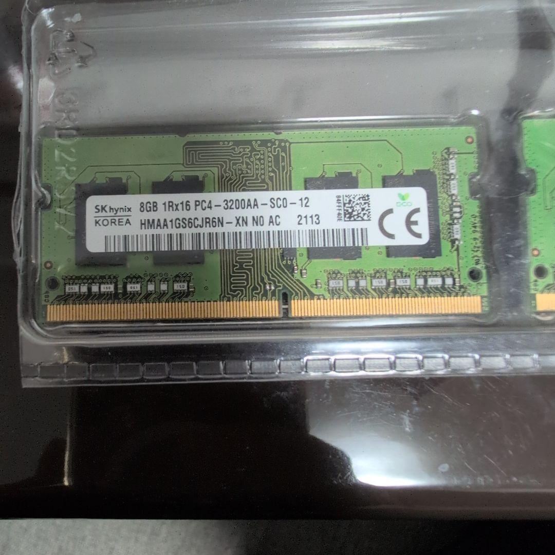 SK hynix 8GB DDR4 3200MHz メモリ　2枚