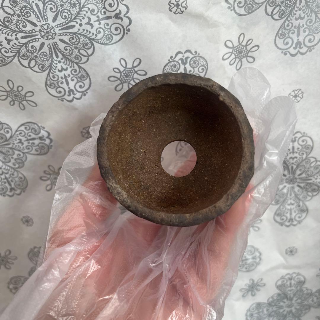 東福寺　小品　盆栽鉢　レトロ　アンティーク　(2) (A3) 豆鉢