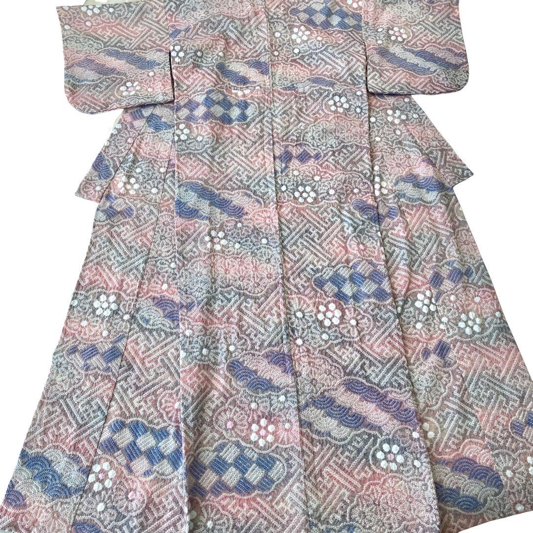 ★ ちぃです★ 古典文様　有松絞り　絞り染め　絞り浴衣　総絞り　NO3