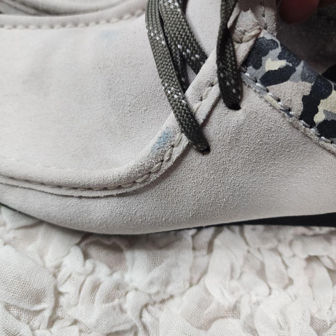 クラークス ワラビー エボ レザー スエード 迷彩コンビ シューズ