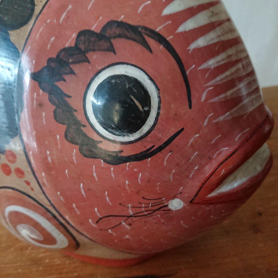 フォークアート 魚 メキシコ 民芸 トナラ焼き 置物 /イームズ ヴィンテージ