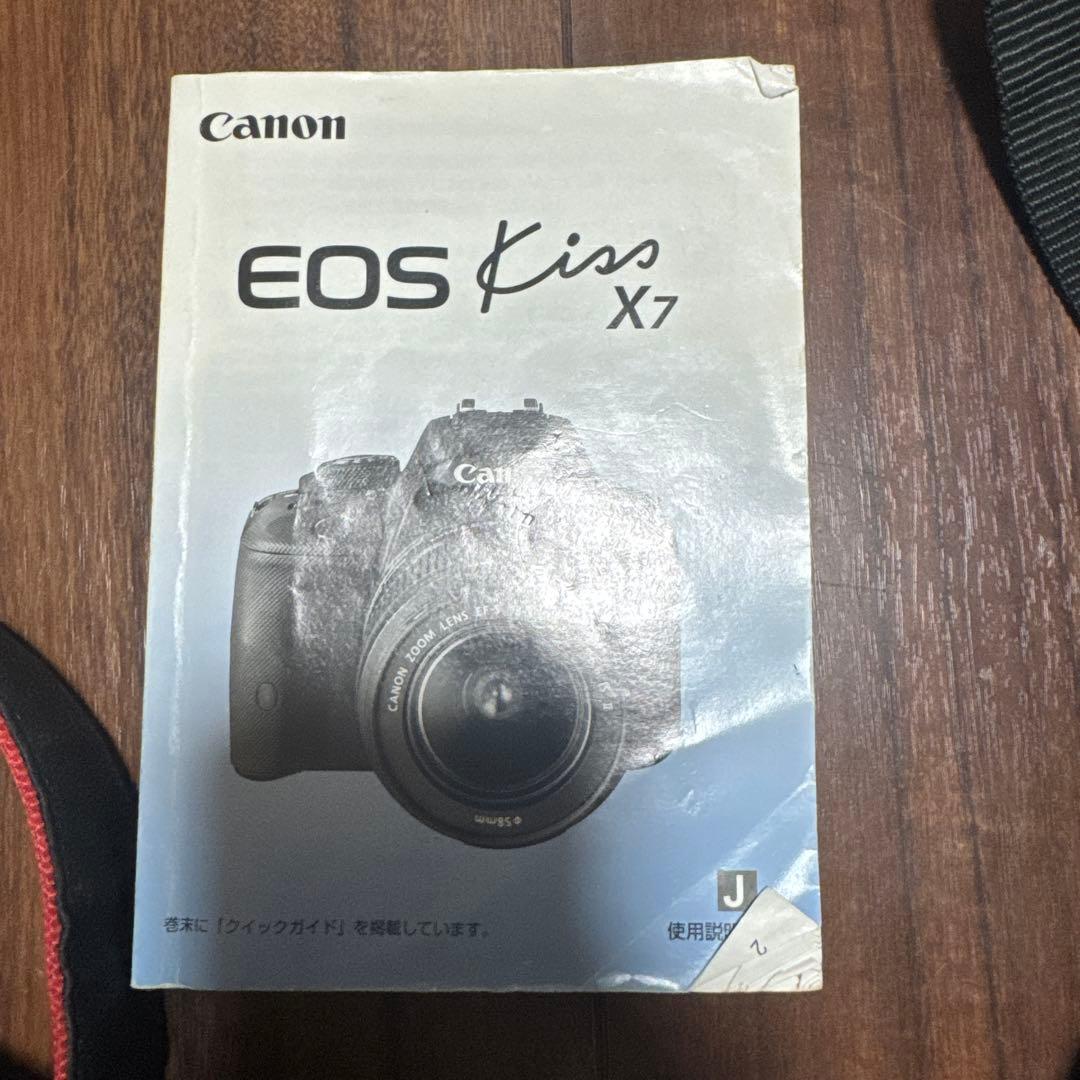 canon キャノン　一眼レフ　カメラ　eos kiss x7 望遠レンズつき