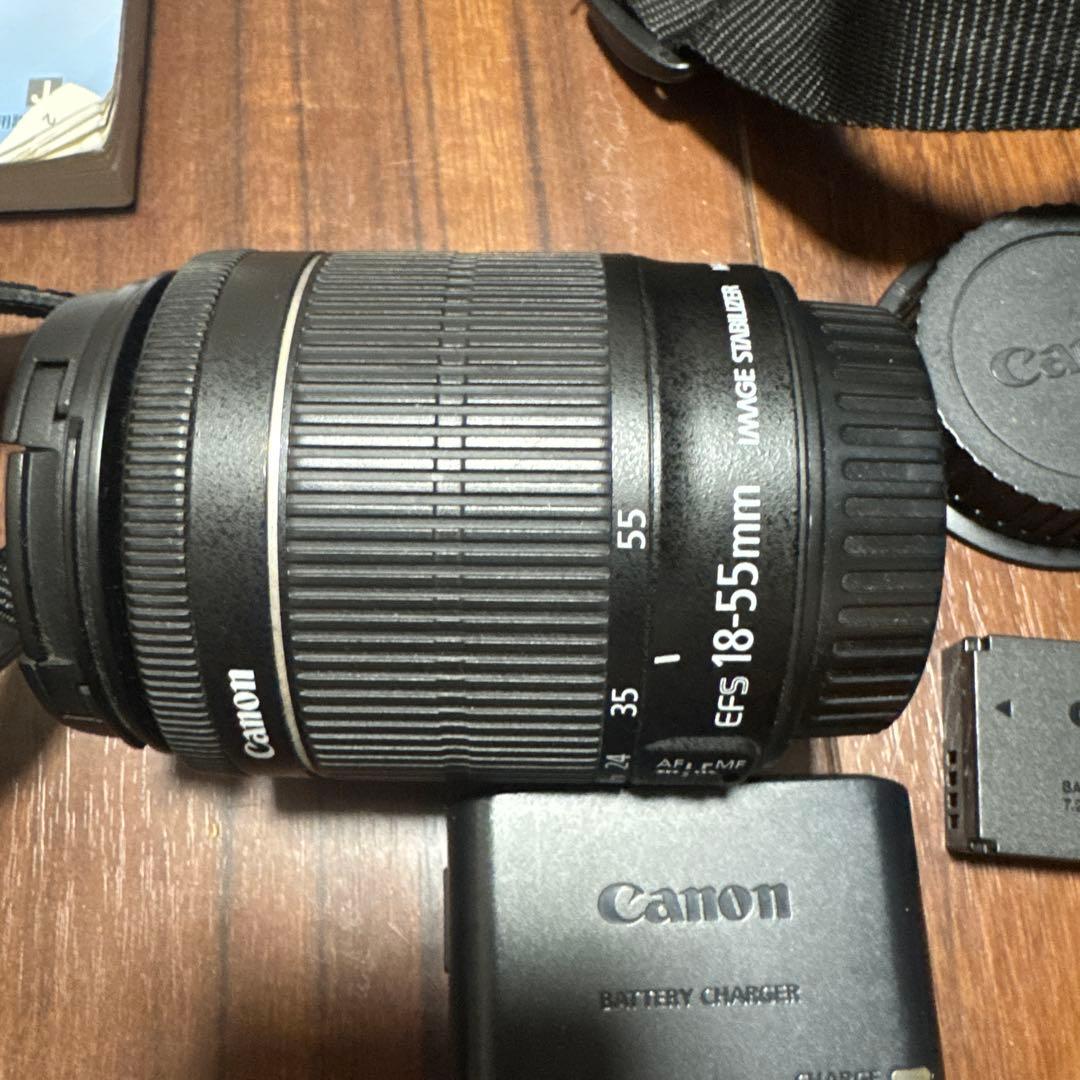 canon キャノン　一眼レフ　カメラ　eos kiss x7 望遠レンズつき