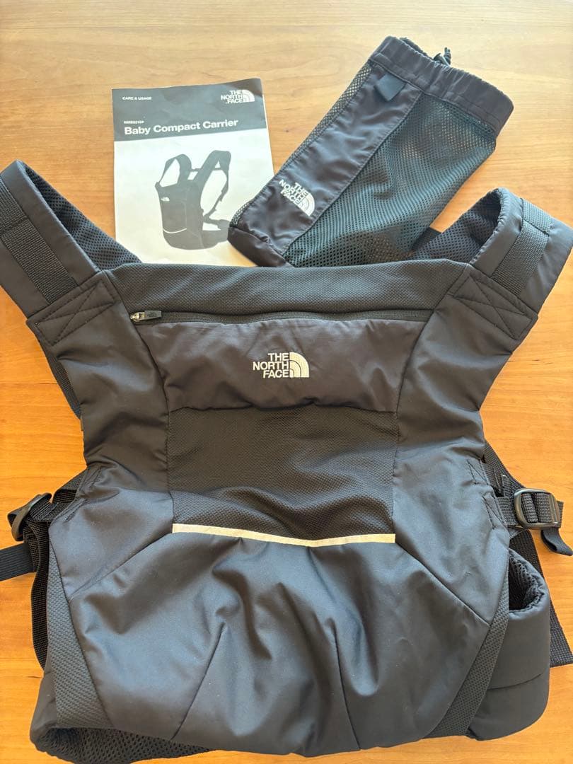 美品！！ノースフェイス コンパクトベビーキャリア/抱っこ紐 ブラック