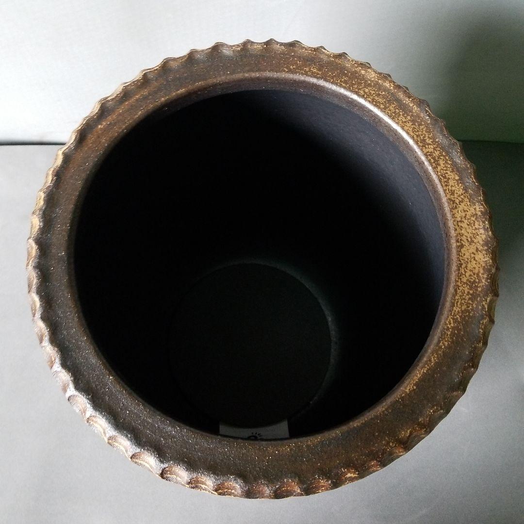 お値下げしました⤵信楽焼　傘立て 刷毛目 高さ４７cm