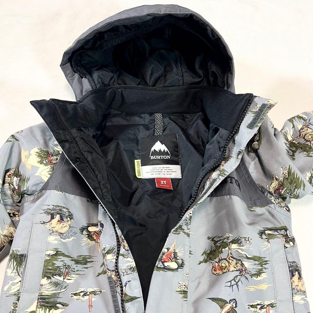 BURTON 子ども用スノーボードウェア アニマル迷彩　2T　90〜100cm
