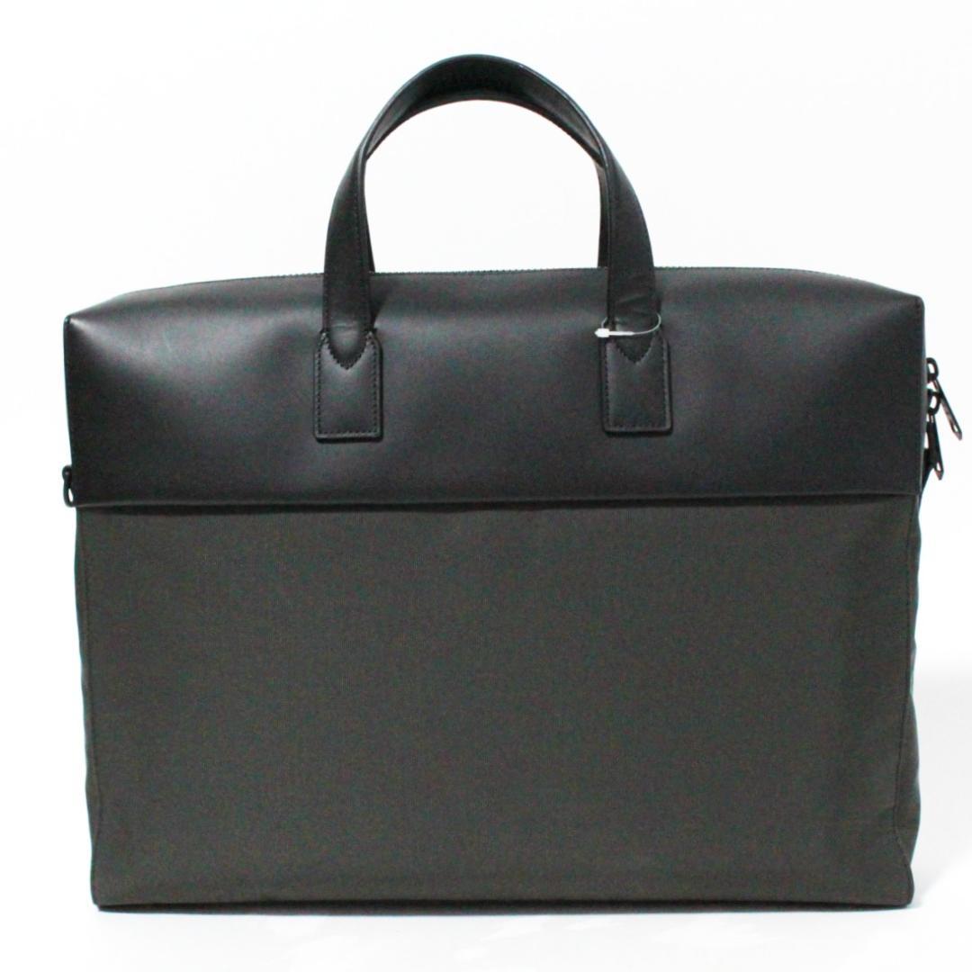 新品 ポールスミス ビジネスカジュアル 2WAY レザー ビジネスバッグ グレー